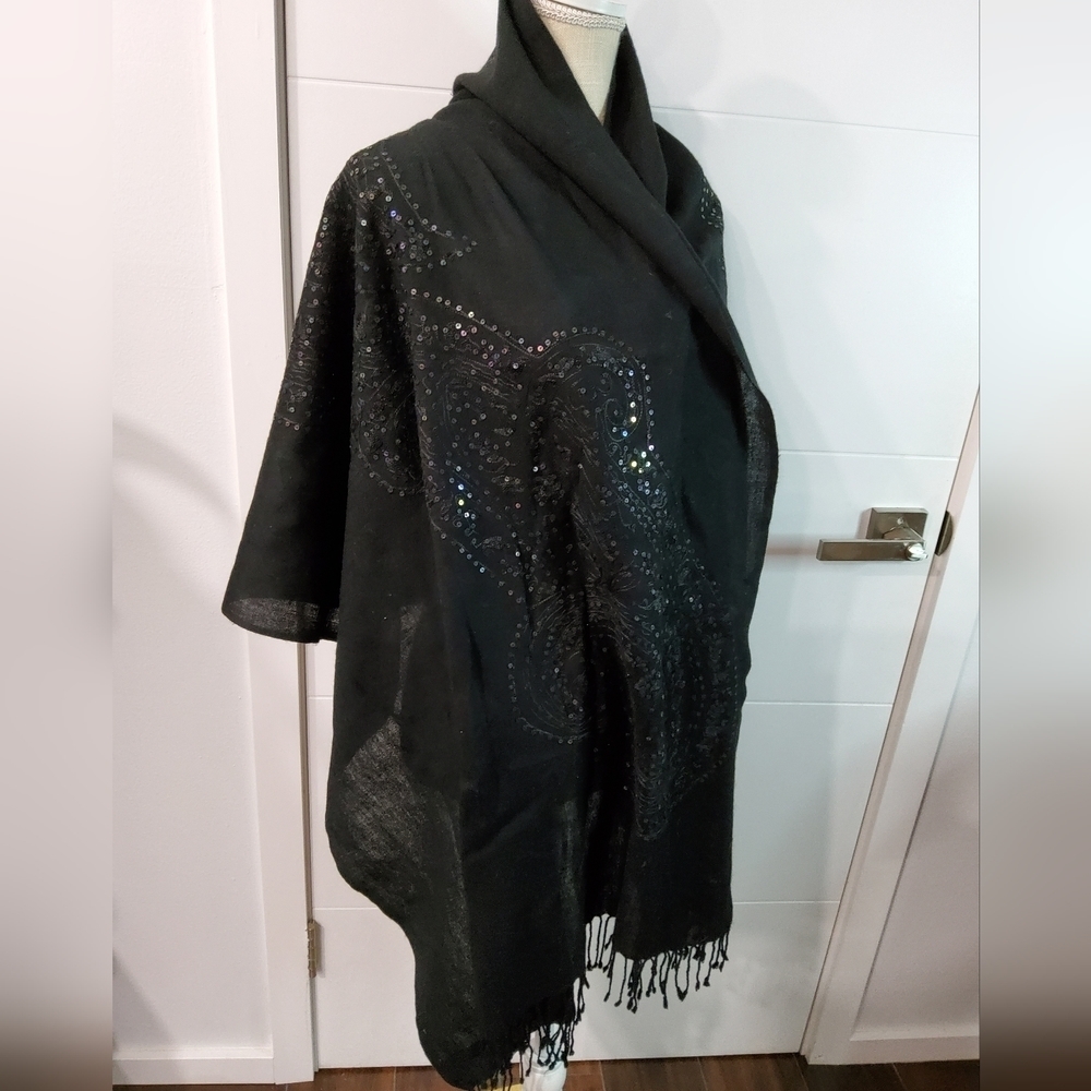 Natural Wool Shawl Scarf